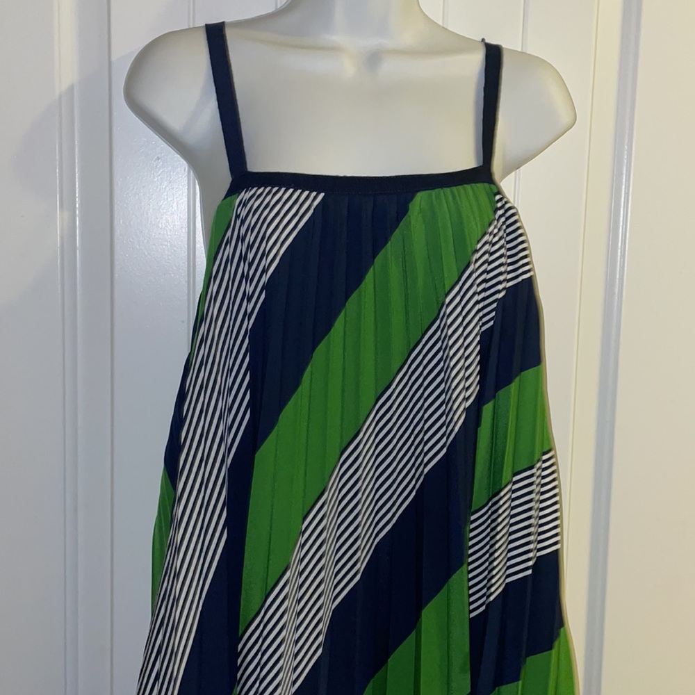 Thakoon for Target striped, pleated, summer dress size 13 - Picture 2 of 6